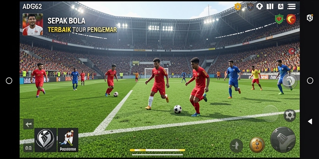 Tampilan gameplay ADG62 yang menegangkan dan seru di lapangan.