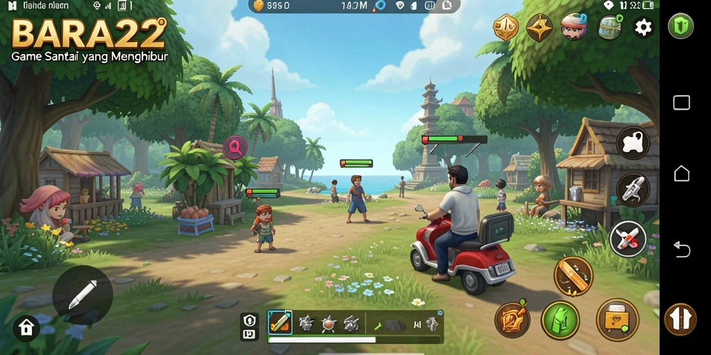 Tampilan menarik dari gameplay BARA22 yang menyenangkan.