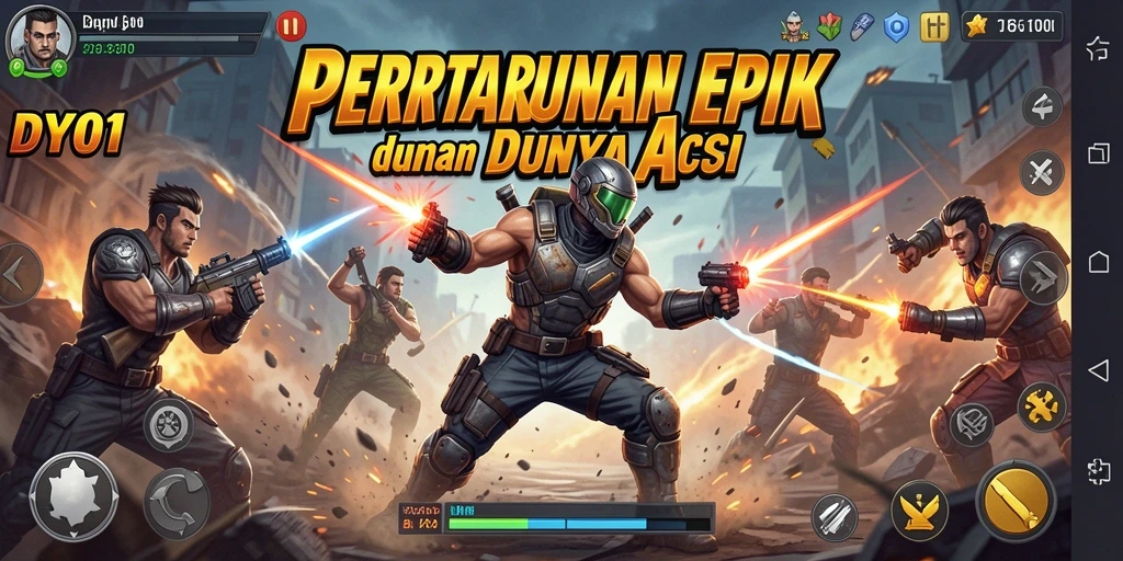 Tampilan gameplay DY01 yang mendebarkan dan penuh aksi.