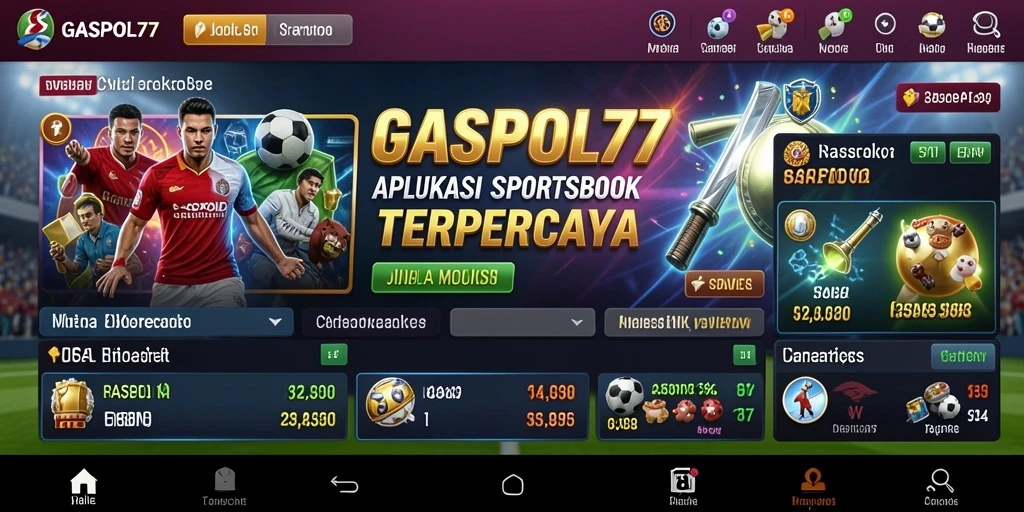 Tampilan antarmuka GASPOL77 yang menarik dan user-friendly.