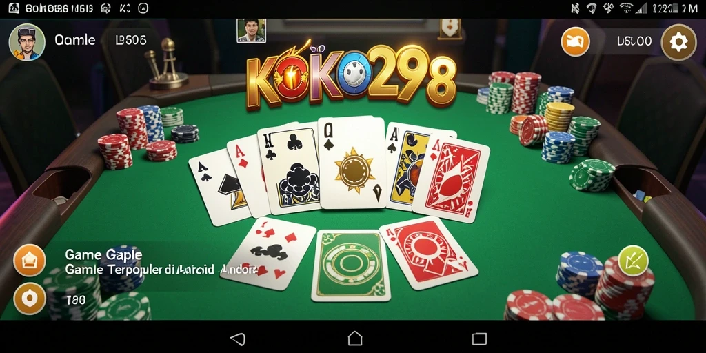 Screenshot gameplay Gaple KOKO288 yang seru dan interaktif.