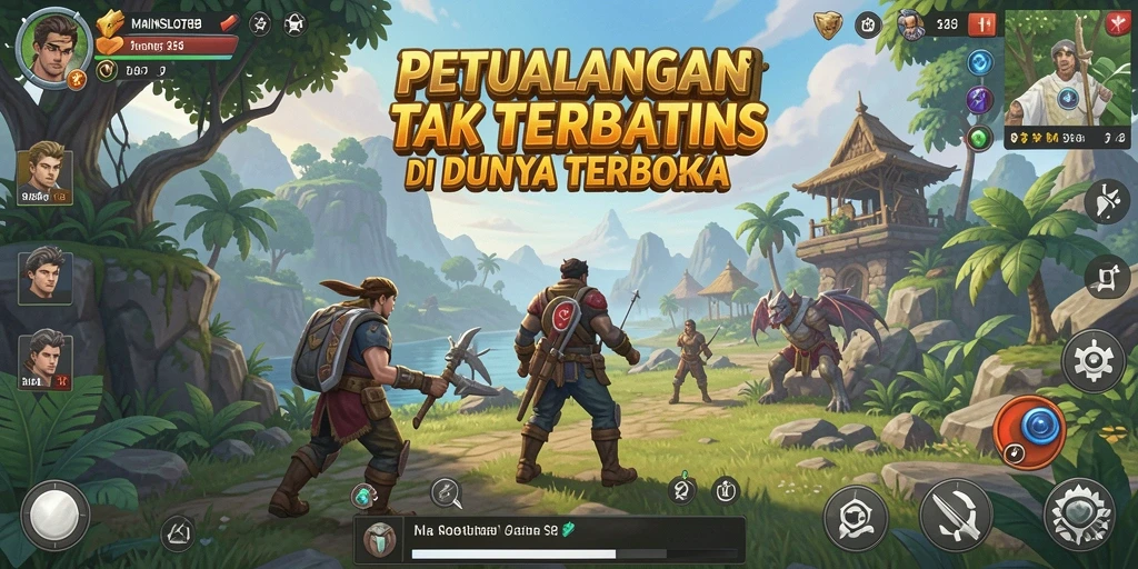 Gameplay <strong>MAINSLOT88</strong> menampilkan petualangan mendebarkan di dunia terbuka.