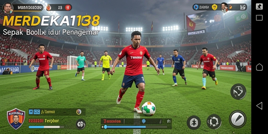Tampilan gameplay seru dalam MERDEKA138 yang memukau.
