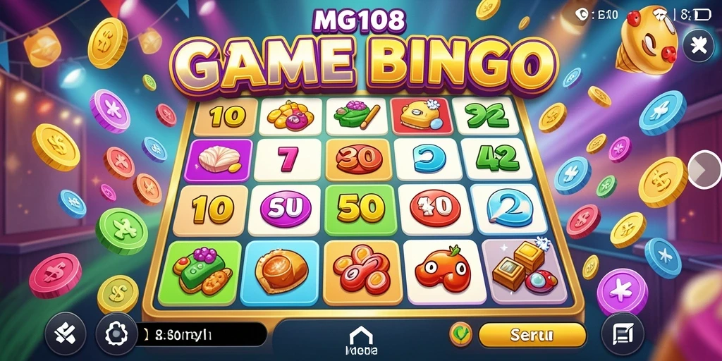 Tampilan gameplay Bingo MG108 yang menarik dan seru.