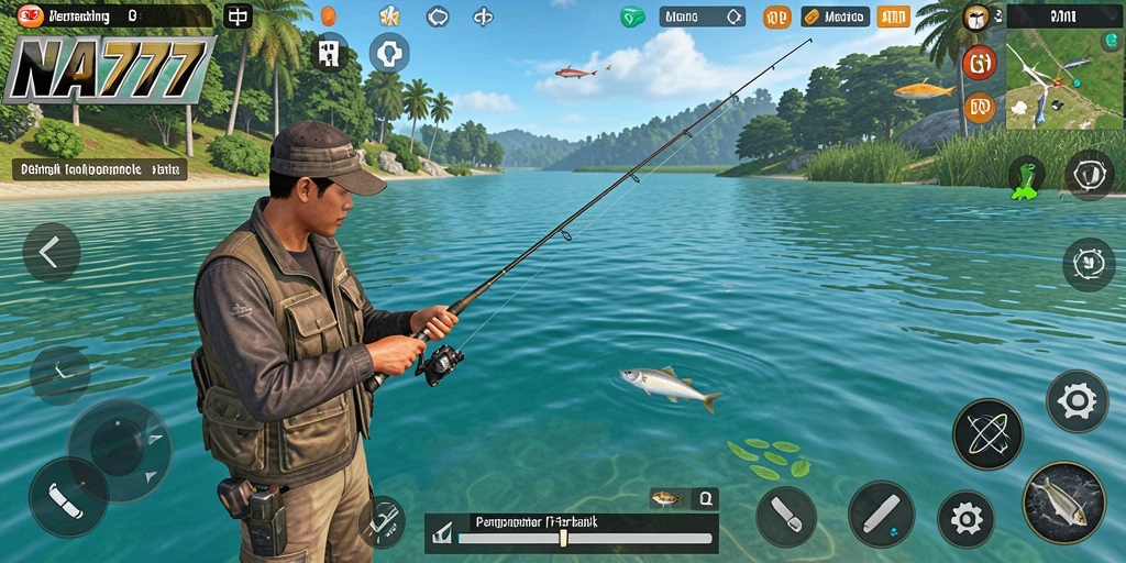 Tampilan gameplay NA777 yang menampilkan pengalaman memancing yang seru.