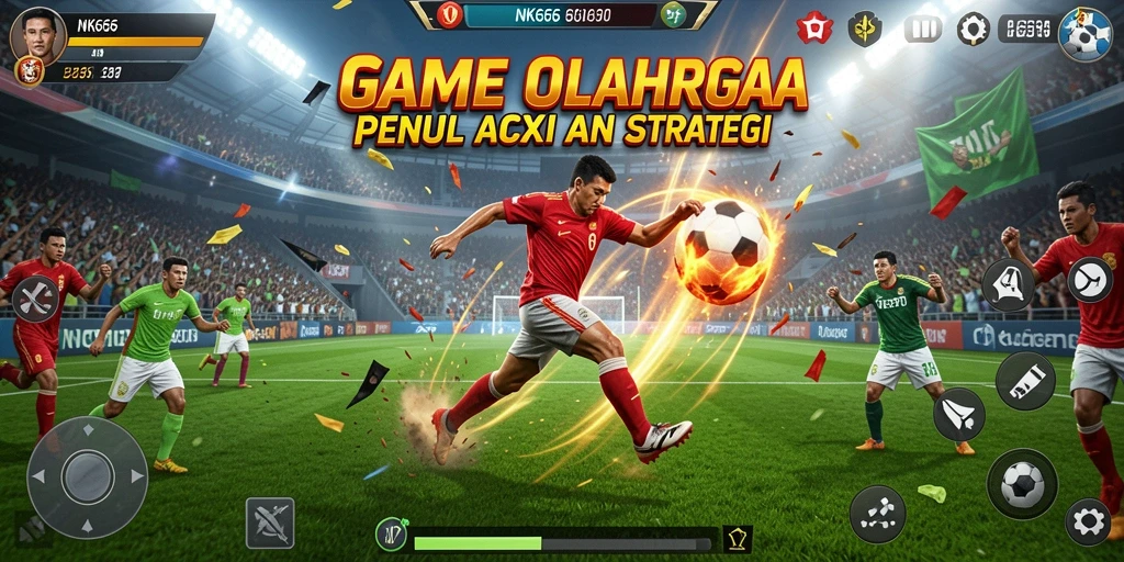Screenshot NK666 menampilkan aksi seru dalam permainan olahraga.