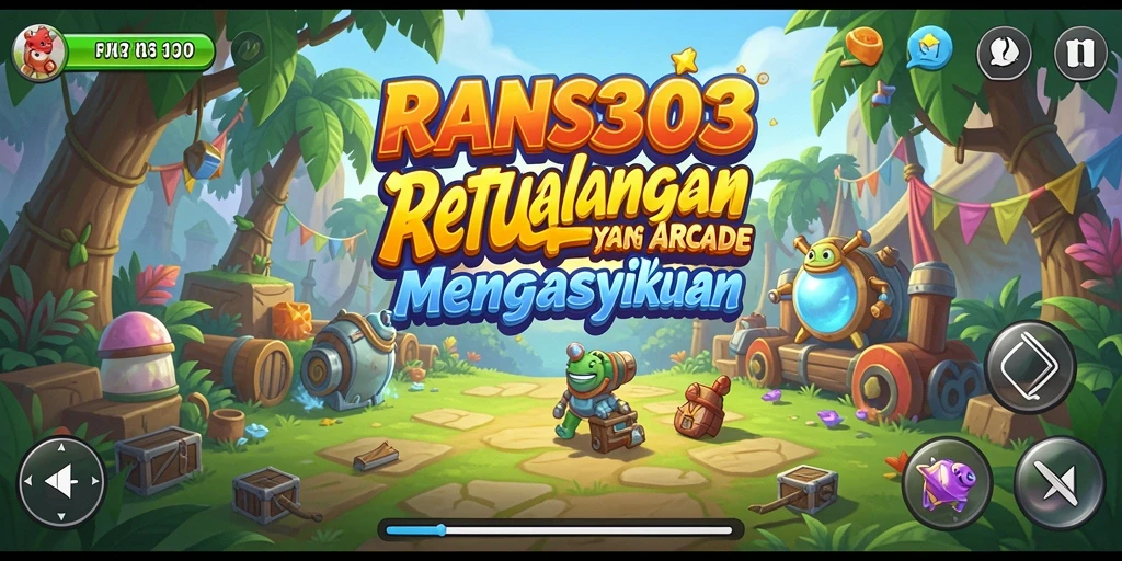 Gameplay seru dan menantang dalam RANS303 di layar utama.