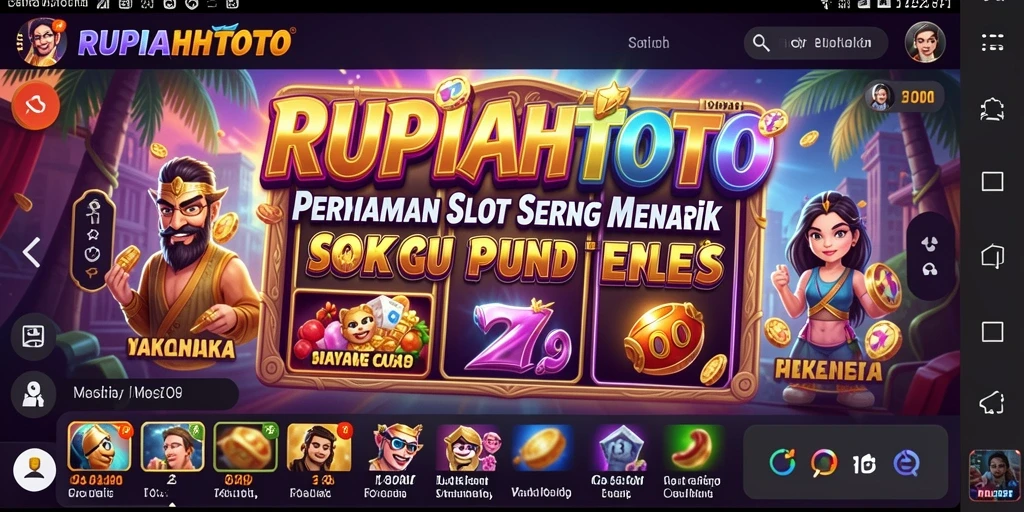 Tampilan gameplay memukau dari permainan Slot RUPIAHTOTO.